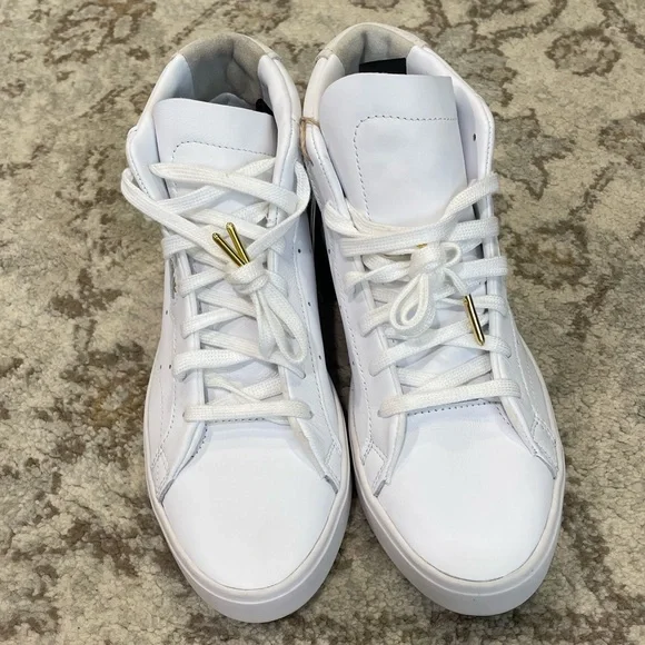 Adidas sleek mid leather white - Picture 2 of 4